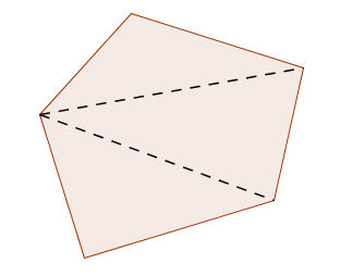 summing interior angles in a polygon
