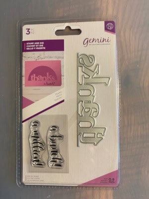 edgeable sentiment stamp and die set