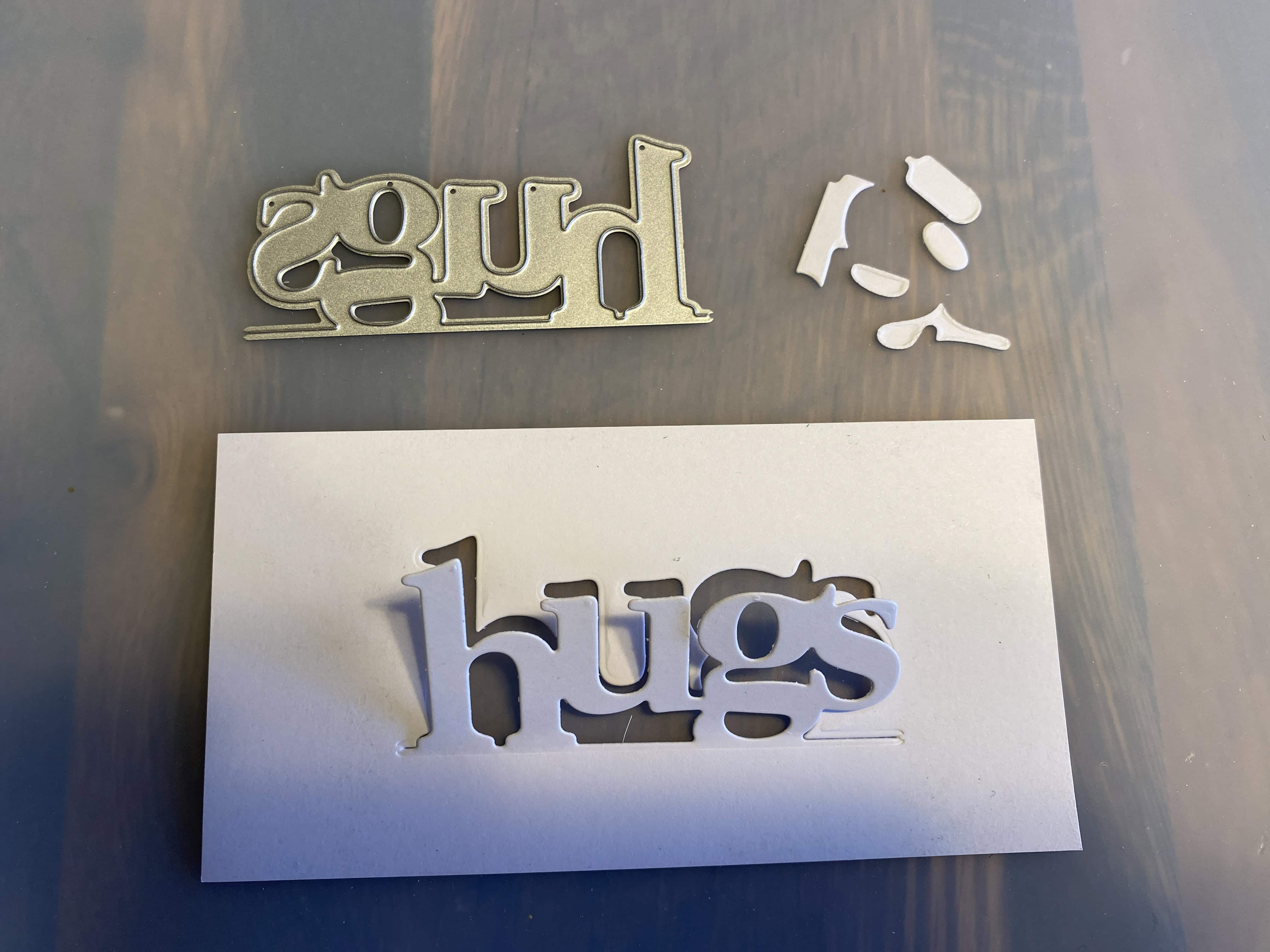 edgeable sentiment stamp and die set