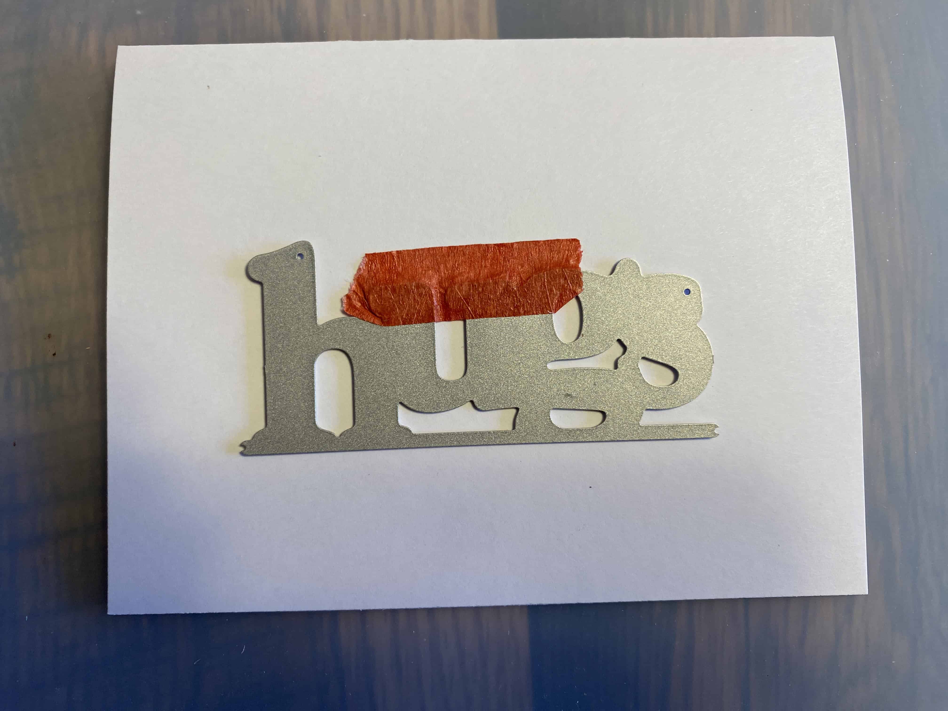 using an edgeable die for a card