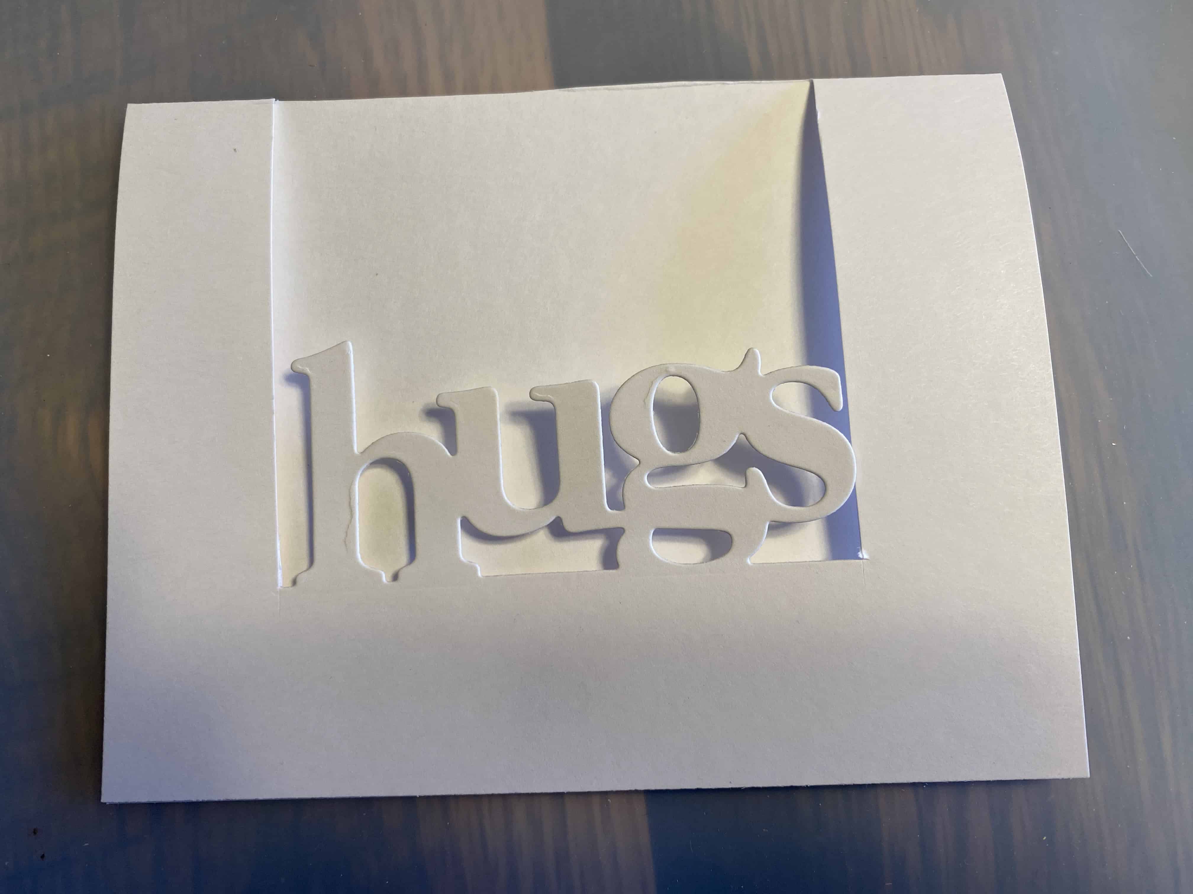 using an edgeable die for a card