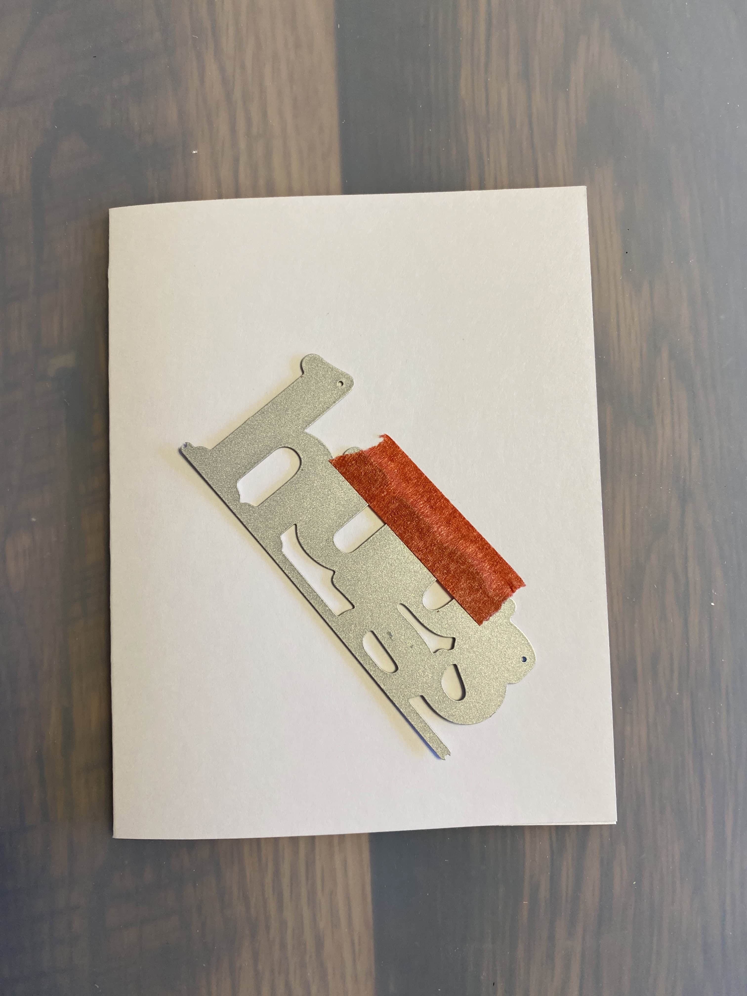 using an edgeable die for a card