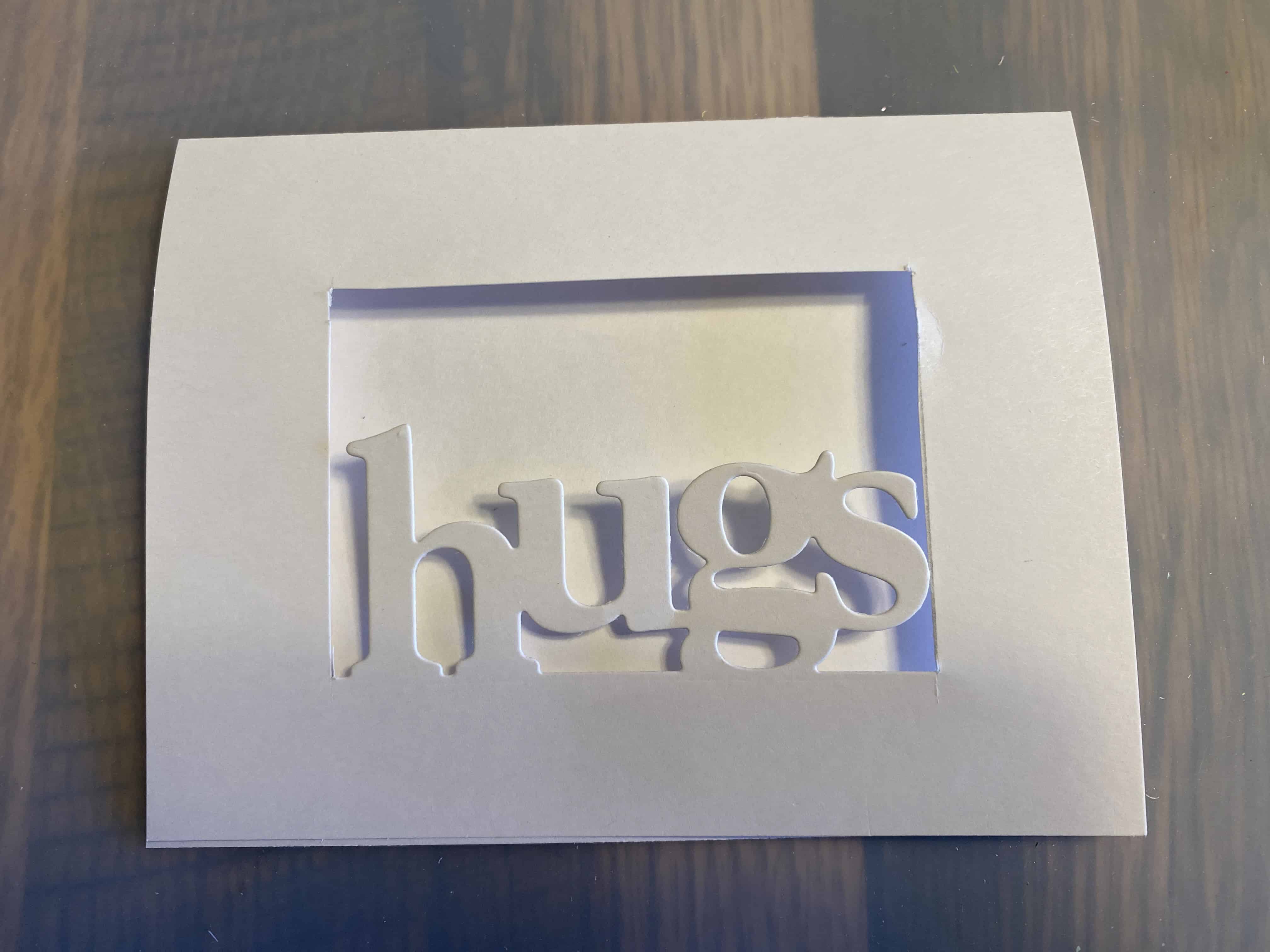 using an edgeable die for a card