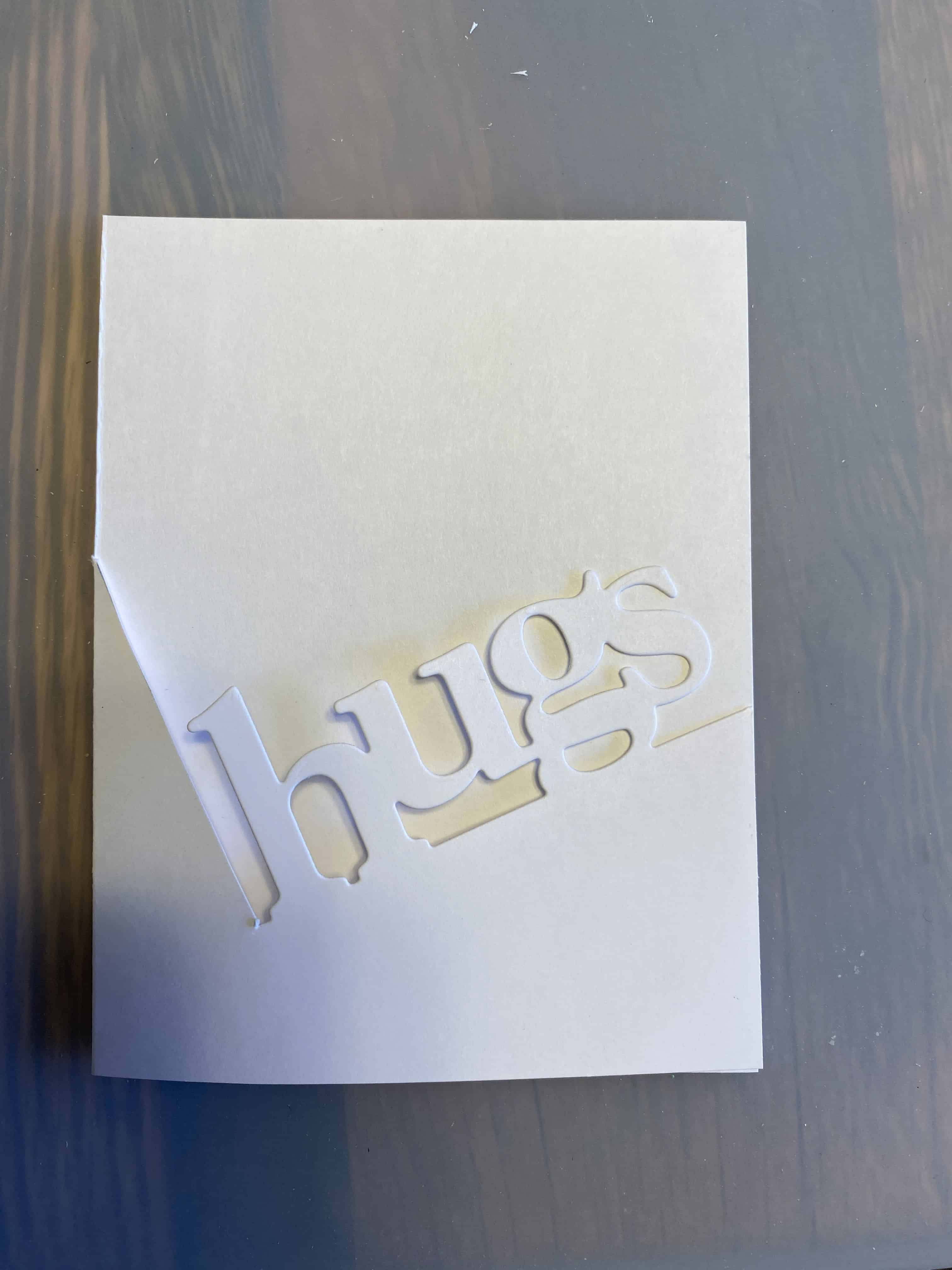 using an edgeable die for a card