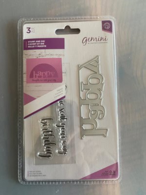 edgeable sentiment stamp and die set