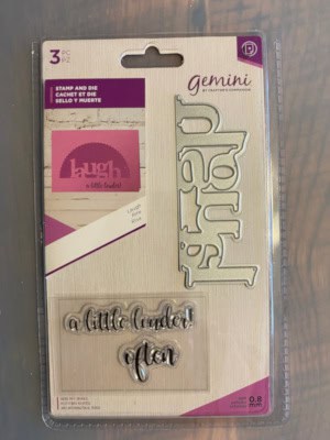 edgeable sentiment stamp and die set