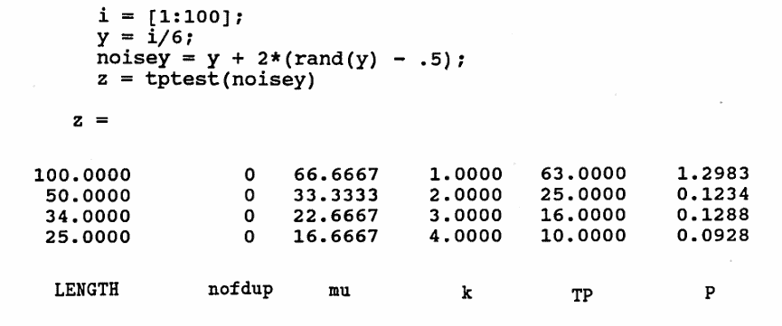 an application of the Turning Point Test