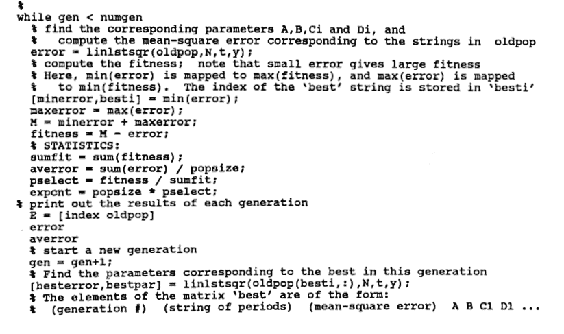 the MATLAB function: genetic (part 2)