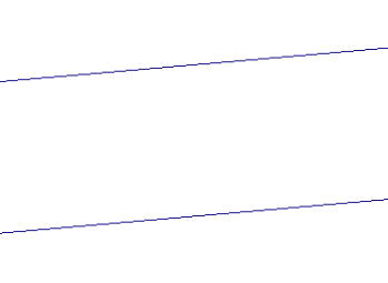 two lines that intersect at a single point