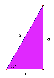 a 30-60-90 triangle