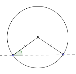 SSA: second side same as first, a unique isosceles triangle