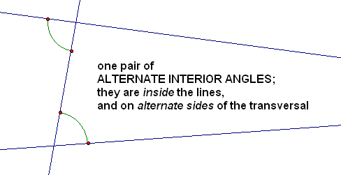 alternate interior angles