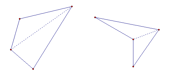 a diagonal in a quadrilateral