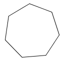 a regular heptagon