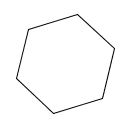 a regular hexagon