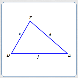 notation for solving triangles