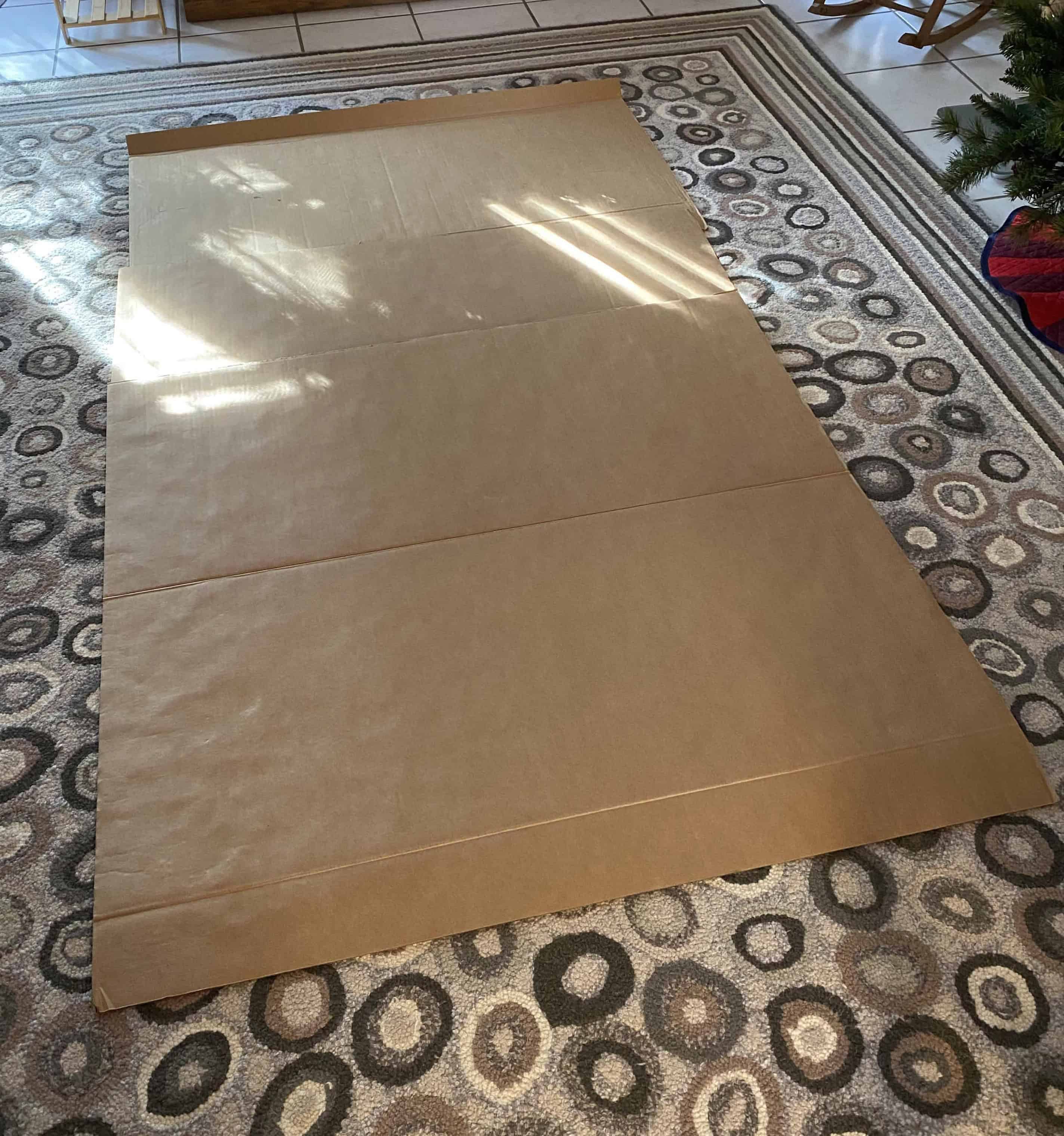 cardboard to protect rug