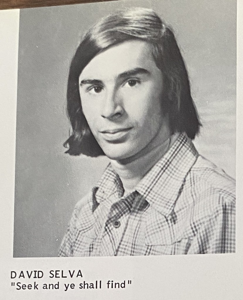 David Selva in the 1976 Monument Mountain Regional High School yearbook