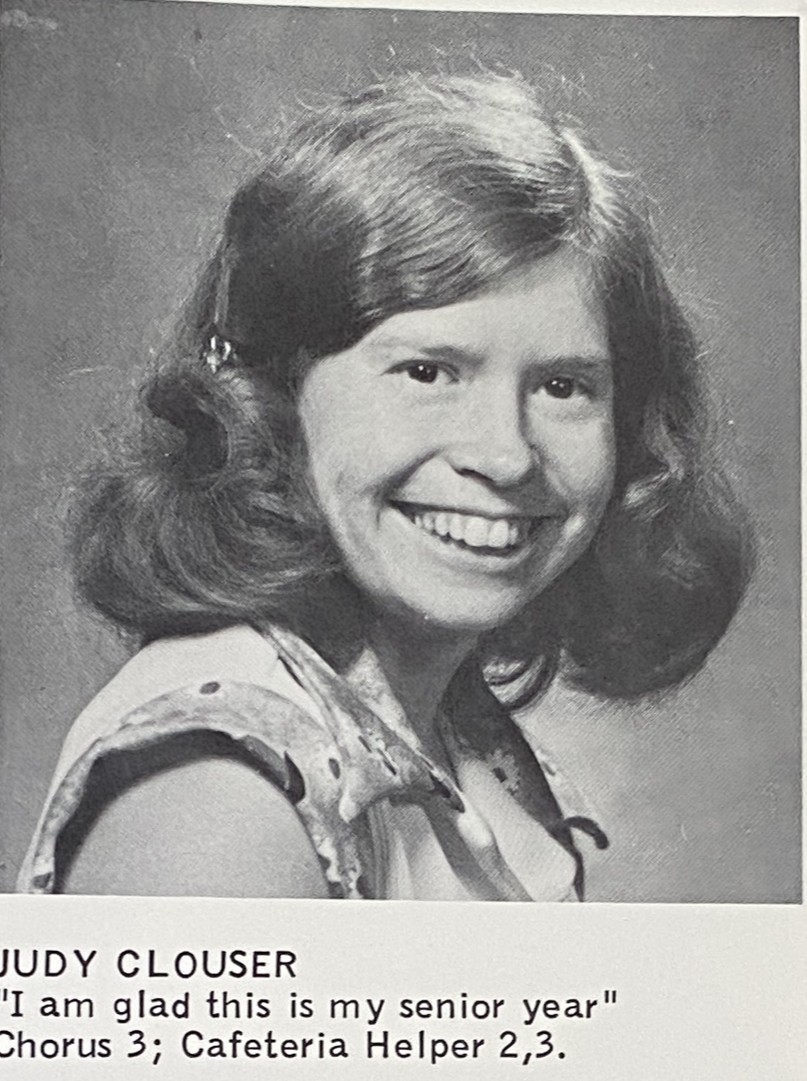 Judy Ann Clouser in the 1976 Monument Mountain Regional High School yearbook