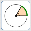 arc length corresponding to 60deg central angle