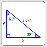 a sample right triangle