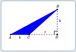 derivation of formula for area of a triangle