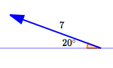 going from magnitude and direction to analytic form for a vector