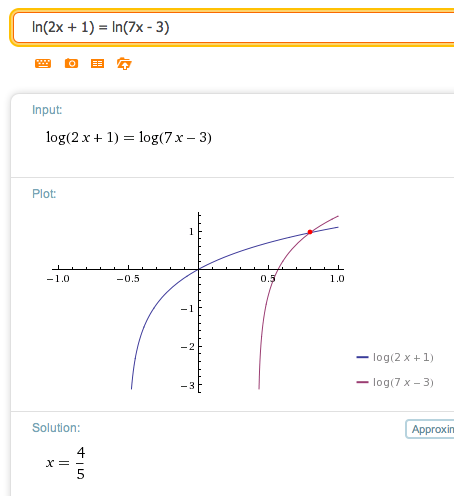 Wolfram Alpha screenshot